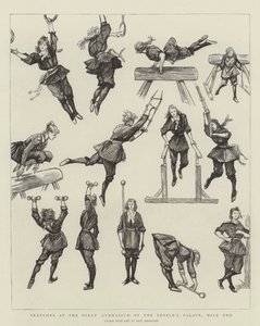 Bocetos en el gimnasio de niñas del People